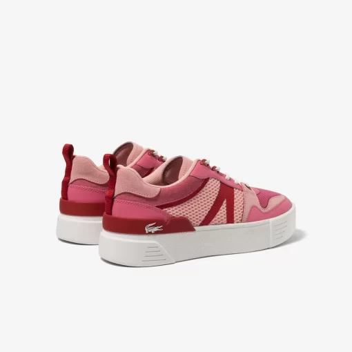 Sneakers L002 Femme En Cuir, Detail Au Talon | Lacoste Shop