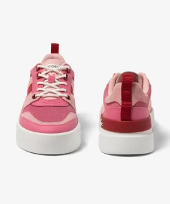 Sneakers L002 Femme En Cuir, Detail Au Talon | Lacoste Shop