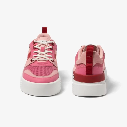 Sneakers L002 Femme En Cuir, Detail Au Talon | Lacoste Shop