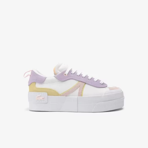 Sneakers L004 Platform Femme En Cuir | Lacoste Clearance