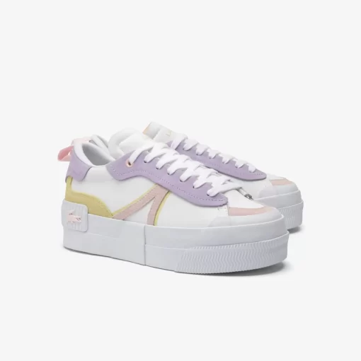 Sneakers L004 Platform Femme En Cuir | Lacoste Clearance