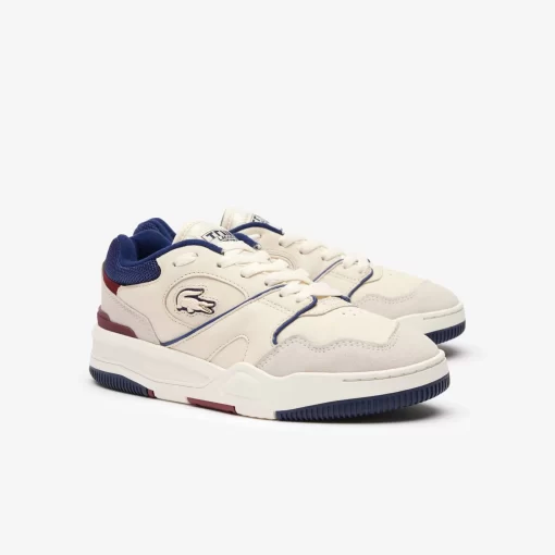 Sneakers Lineshot Femme En Cuir Avec Col En Mesh | Lacoste Discount