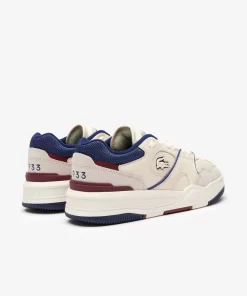 Sneakers Lineshot Femme En Cuir Avec Col En Mesh | Lacoste Discount