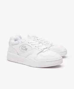 Sneakers Lineshot Femme En Cuir Talon Sigle | Lacoste Fashion