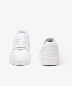 Sneakers Lineshot Femme En Cuir Talon Sigle | Lacoste Fashion