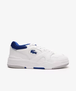 Sneakers Lineshot Homme En Cuir A Col Contraste | Lacoste Store