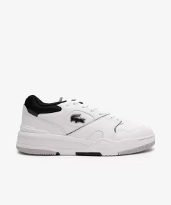 Sneakers Lineshot Homme En Cuir A Col Contraste | Lacoste Cheap