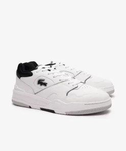 Sneakers Lineshot Homme En Cuir A Col Contraste | Lacoste Cheap