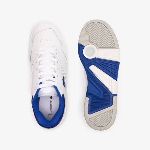 Sneakers Lineshot Homme En Cuir A Col Contraste | Lacoste Store