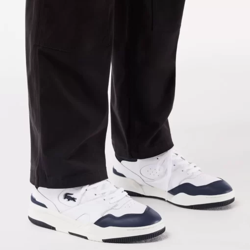 Sneakers Lineshot Homme En Cuir Avec Col En Mesh | Lacoste Best Sale