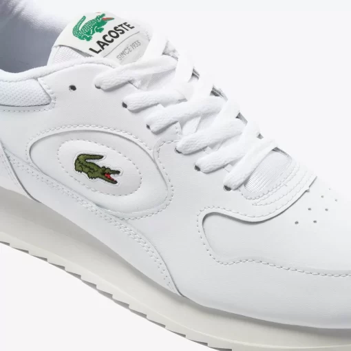 Sneakers Linetrack Homme En Cuir | Lacoste Flash Sale