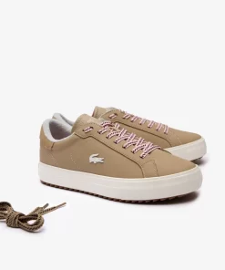 Sneakers Outdoor Powercourt Winter Femme En Cuir | Lacoste Cheap