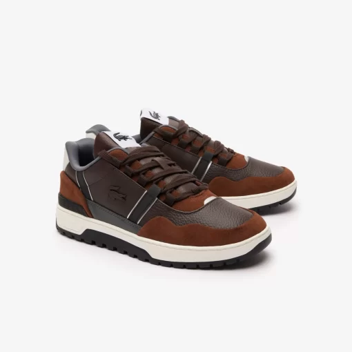 Sneakers Outdoor T-Clip Winter Homme En Cuir | Lacoste Sale