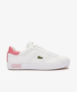 Sneakers Powercourt 2.0 Femme En Cuir Contraste | Lacoste Hot