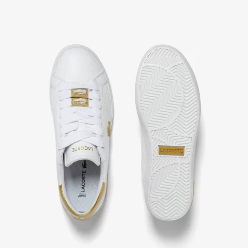 Sneakers Powercourt 2.0 Femme En Cuir | Lacoste Best Sale