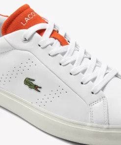 Sneakers Powercourt 2.0 Homme En Cuir Orange | Lacoste Fashion