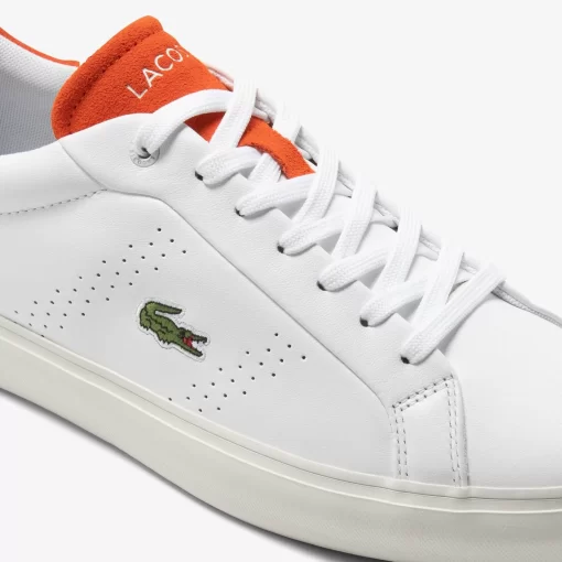 Sneakers Powercourt 2.0 Homme En Cuir Orange | Lacoste Fashion