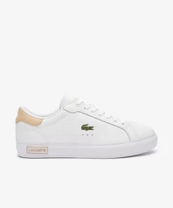 Sneakers Powercourt Femme En Cuir | Lacoste Discount