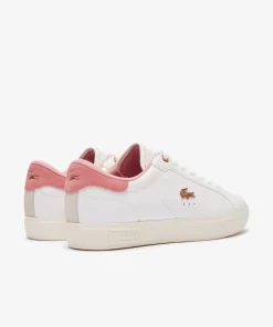 Sneakers Powercourt Femme En Cuir | Lacoste Discount