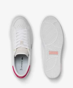 Sneakers Powercourt Femme En Cuir | Lacoste Sale