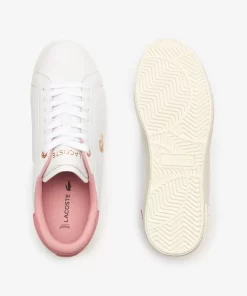 Sneakers Powercourt Femme En Cuir | Lacoste Discount