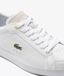 Sneakers Powercourt Femme En Cuir | Lacoste Sale