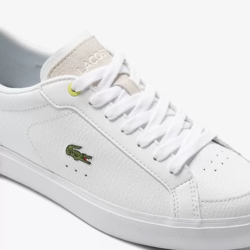 Sneakers Powercourt Femme En Cuir | Lacoste Sale