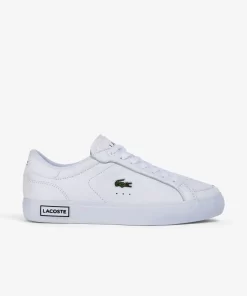 Sneakers Powercourt Femme En Cuir Aux Details Etudies | Lacoste Cheap