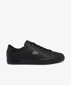 Sneakers Powercourt Homme En Cuir Brun | Lacoste Shop