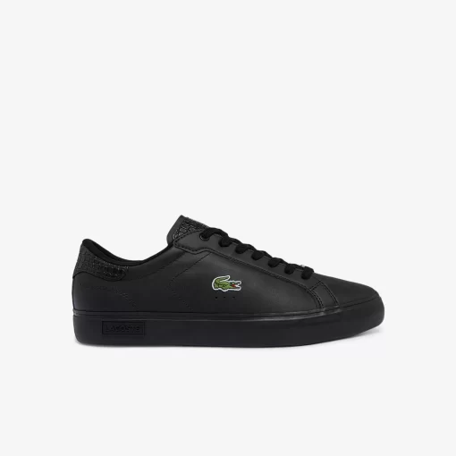 Sneakers Powercourt Homme En Cuir Brun | Lacoste Shop