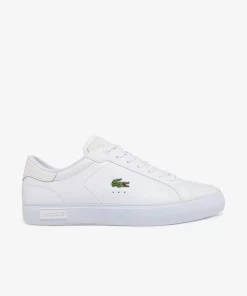 Sneakers Powercourt Homme En Cuir Brun | Lacoste Outlet