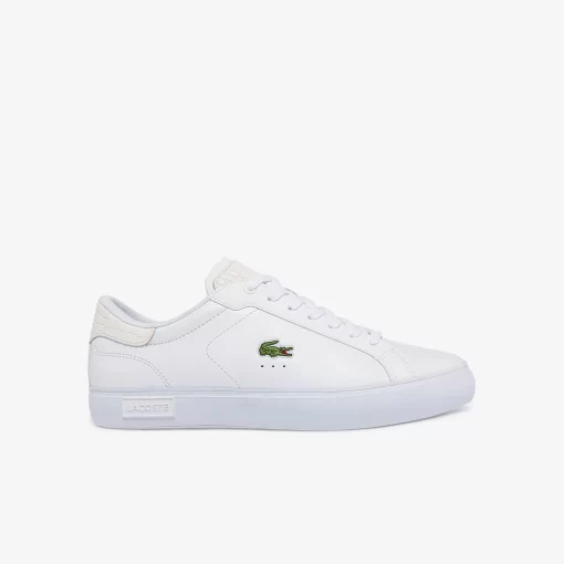 Sneakers Powercourt Homme En Cuir Brun | Lacoste Outlet