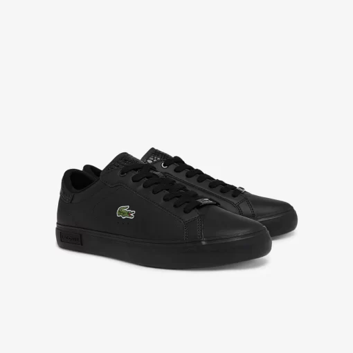 Sneakers Powercourt Homme En Cuir Brun | Lacoste Shop