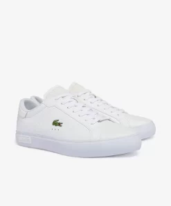 Sneakers Powercourt Homme En Cuir Brun | Lacoste Outlet