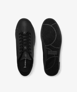 Sneakers Powercourt Homme En Cuir Brun | Lacoste Shop