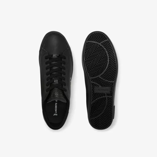 Sneakers Powercourt Homme En Cuir Brun | Lacoste Shop