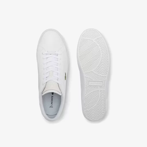 Sneakers Powercourt Homme En Cuir Brun | Lacoste Outlet