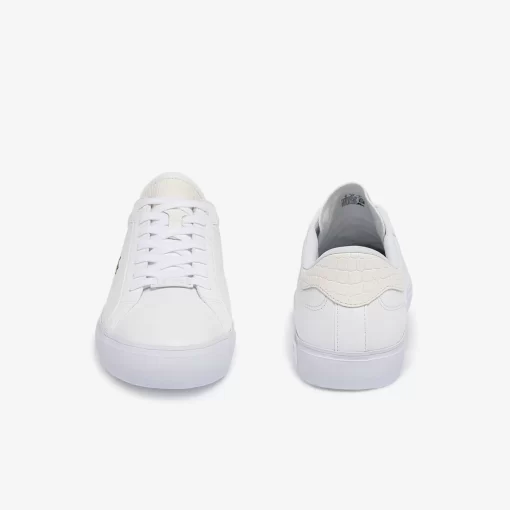 Sneakers Powercourt Homme En Cuir Brun | Lacoste Outlet