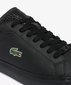 Sneakers Powercourt Homme En Cuir Brun | Lacoste Shop