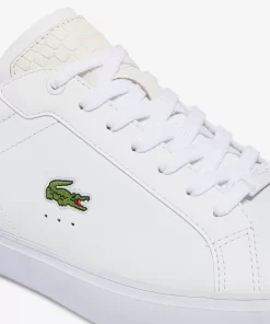 Sneakers Powercourt Homme En Cuir Brun | Lacoste Outlet