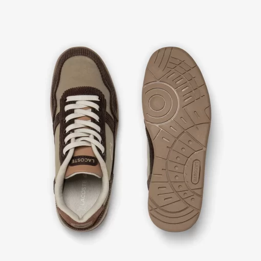 Sneakers T-Clip Enfant En Cuir Velours | Lacoste Outlet