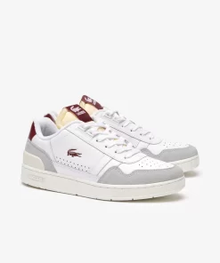 Sneakers T-Clip Femme Avec Details En Cuir | Lacoste Discount