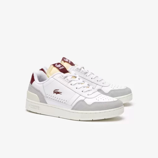 Sneakers T-Clip Femme Avec Details En Cuir | Lacoste Discount