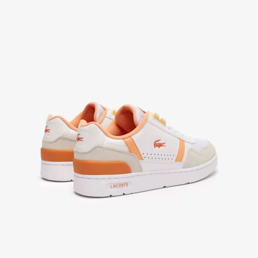 Sneakers T-Clip Femme En Cuir Avec Detail Au Talon | Lacoste Sale