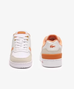 Sneakers T-Clip Femme En Cuir Avec Detail Au Talon | Lacoste Sale