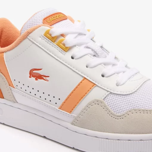 Sneakers T-Clip Femme En Cuir Avec Detail Au Talon | Lacoste Sale