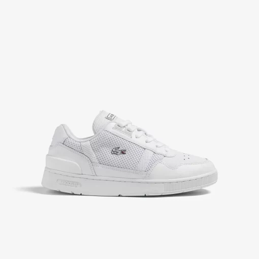 Sneakers T-Clip Femme En Cuir Avec Details | Lacoste Clearance