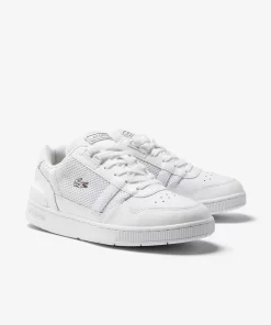 Sneakers T-Clip Femme En Cuir Avec Details | Lacoste Clearance