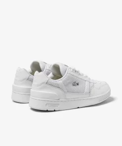 Sneakers T-Clip Femme En Cuir Avec Details | Lacoste Clearance