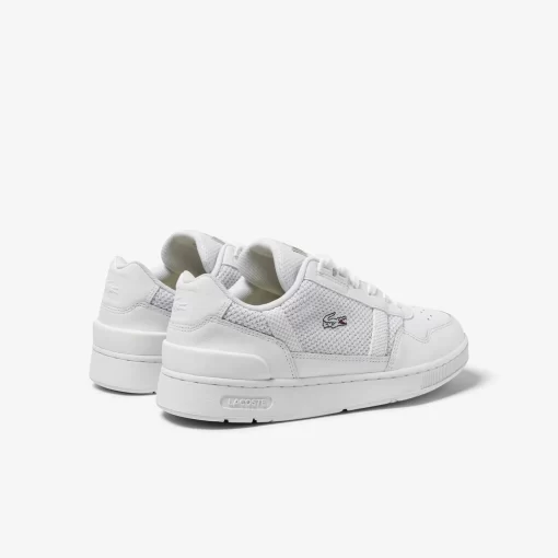 Sneakers T-Clip Femme En Cuir Avec Details | Lacoste Clearance